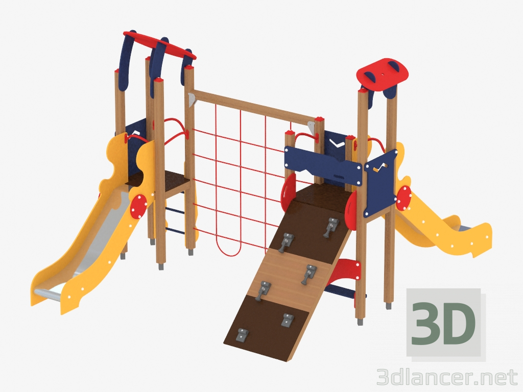 3d model Children's play complex (1209) - preview