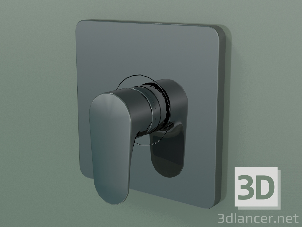 3D modeli Ankastre montaj için tek kollu duş bataryası (34625330) - önizleme