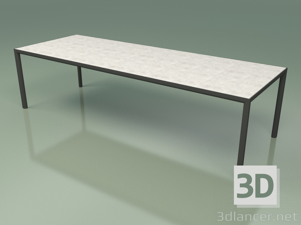modello 3D Tavolo da pranzo 006 (Metallo Fumo, Gres Argilla) - anteprima