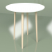 Modelo 3d Mesa de jantar pequena Sputnik 70 cm (branca) - preview