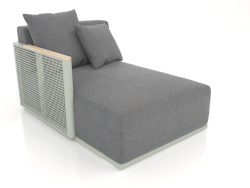 Sofa module section 2 left (Cement gray)