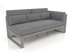 Modular sofa, section 1 right, high back (Quartz gray)