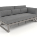 3d model Modular sofa, section 1 right, high back (Quartz gray) - preview