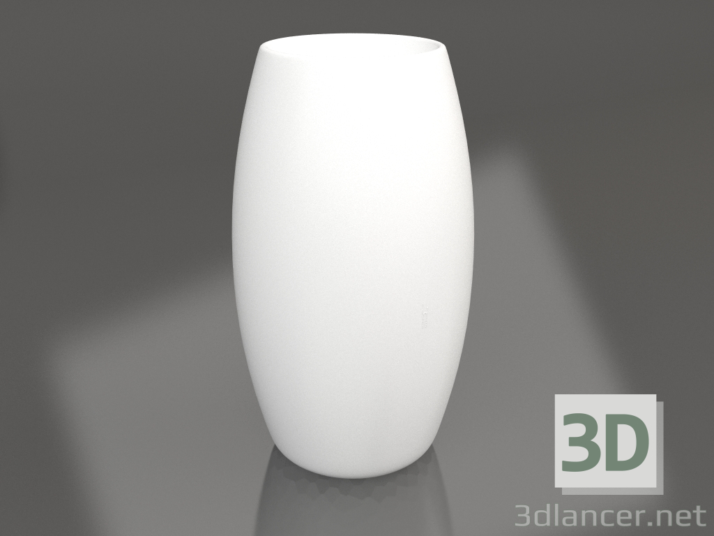 3D Modell Blumentopf 2 (Weiß) - Vorschau