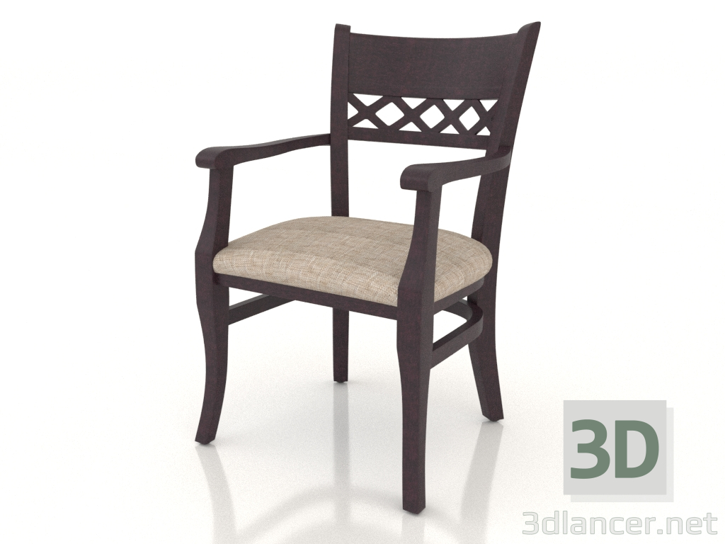 3d model Chair (armchair) Edinburgh (Rosewood) - preview