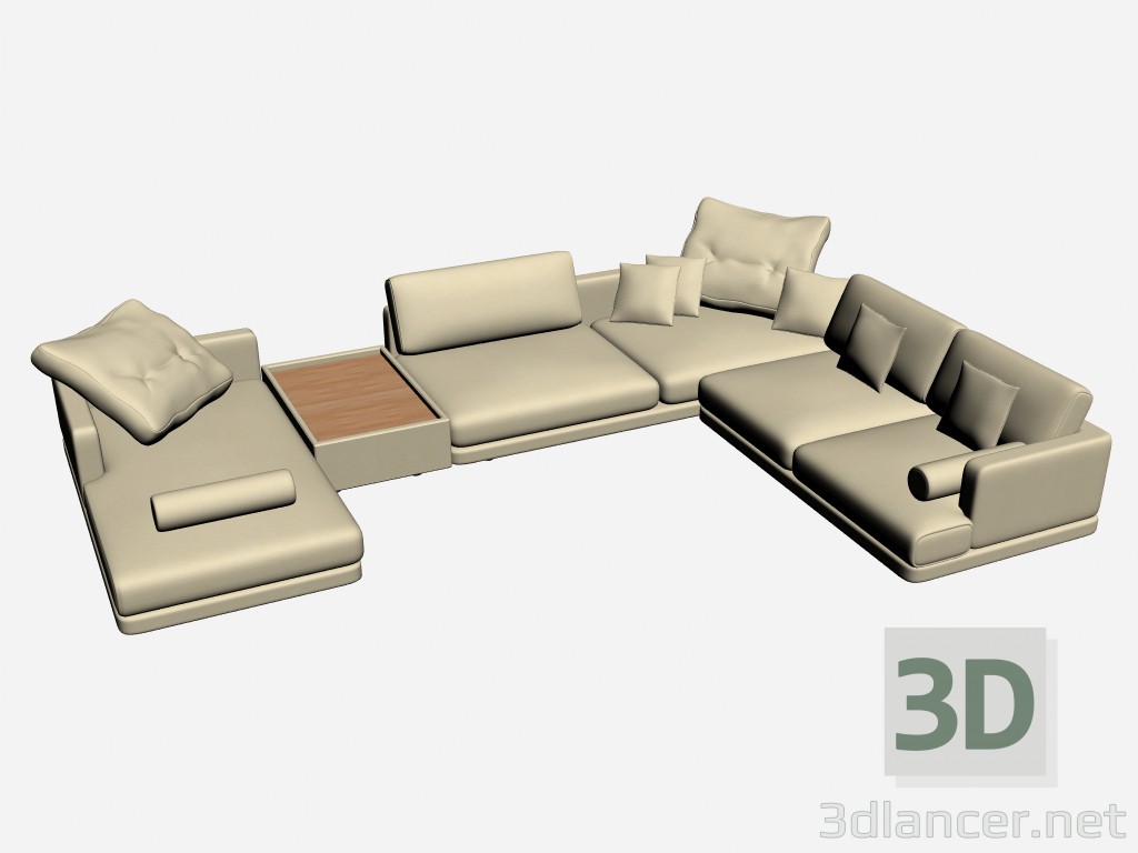 3d model Sofa soft 5 Incumbents - preview