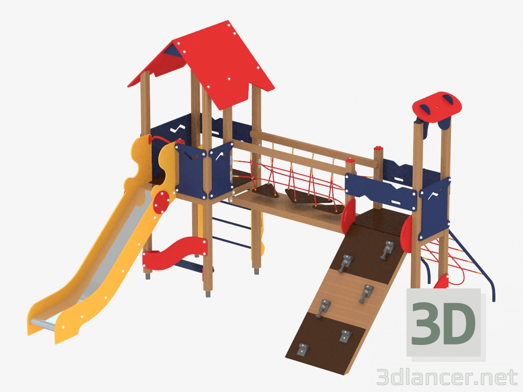 3d модель Детский игровой комплекс (1210) – превью