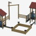 3d модель Детский игровой комплекс (К5308) – превью