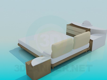 modelo 3D Muebles en el dormitorio - escuchar modelo 3D Muebles en el dormitorio - escuchar