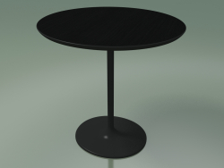 Table basse ovale 0680 (H 50 - 51х47 cm, noir, V44)