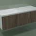 3d model Washbasin with drawer (sx, L 144, P 50, H 48 cm, Noce Canaletto O07) - preview