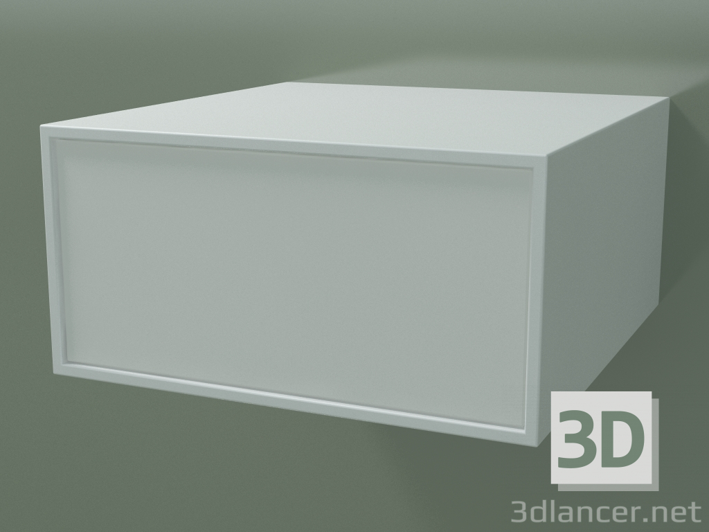 modello 3D Scatola (8AUAAB01, Glacier White C01, HPL P01, L 48, P 50, H 24 cm) - anteprima