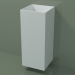 modello 3D Lavabo sospeso (03UN16102, Glacier White C01, L 36, P 36, H 85 cm) - anteprima