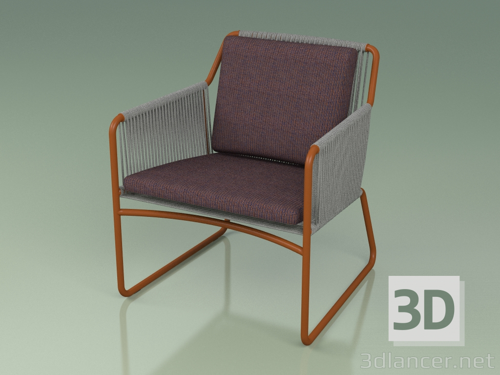 modèle 3D Chaise 368 (Métal Rouille) - preview