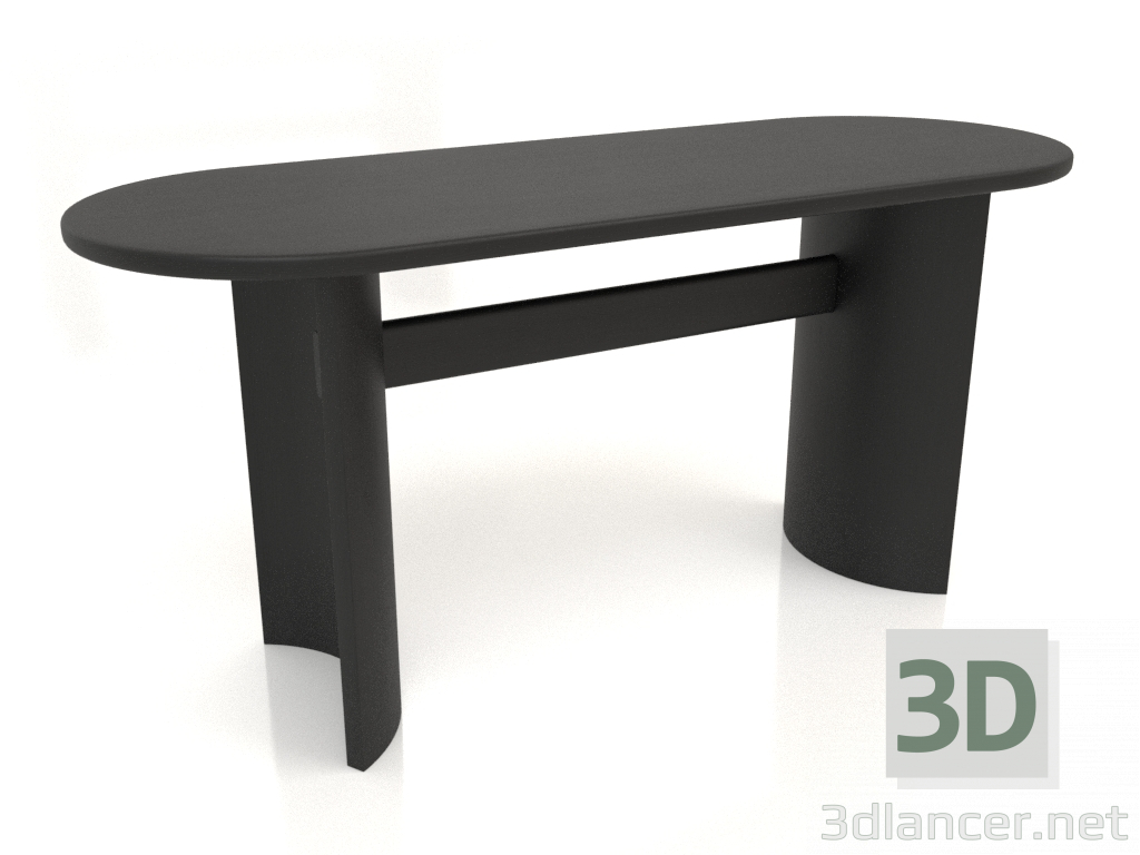 Modelo 3d Mesa de jantar DT 05 (1600x600x750, madeira preta) - preview