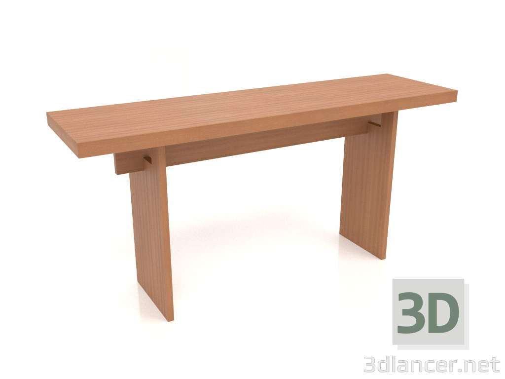 modèle 3D Table console KT 13 (1600x450x750, bois rouge) - preview