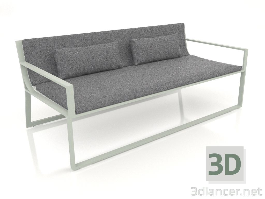 3D modeli 2 kişilik kanepe (Çimento grisi) - önizleme
