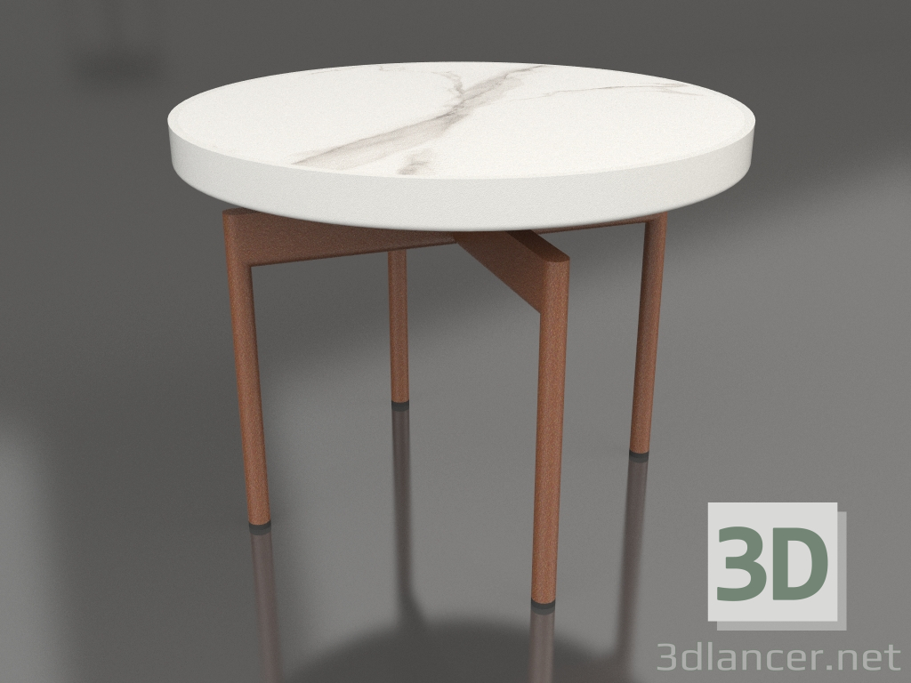 3d model Round coffee table Ø60 (Agate gray, DEKTON Aura) - preview