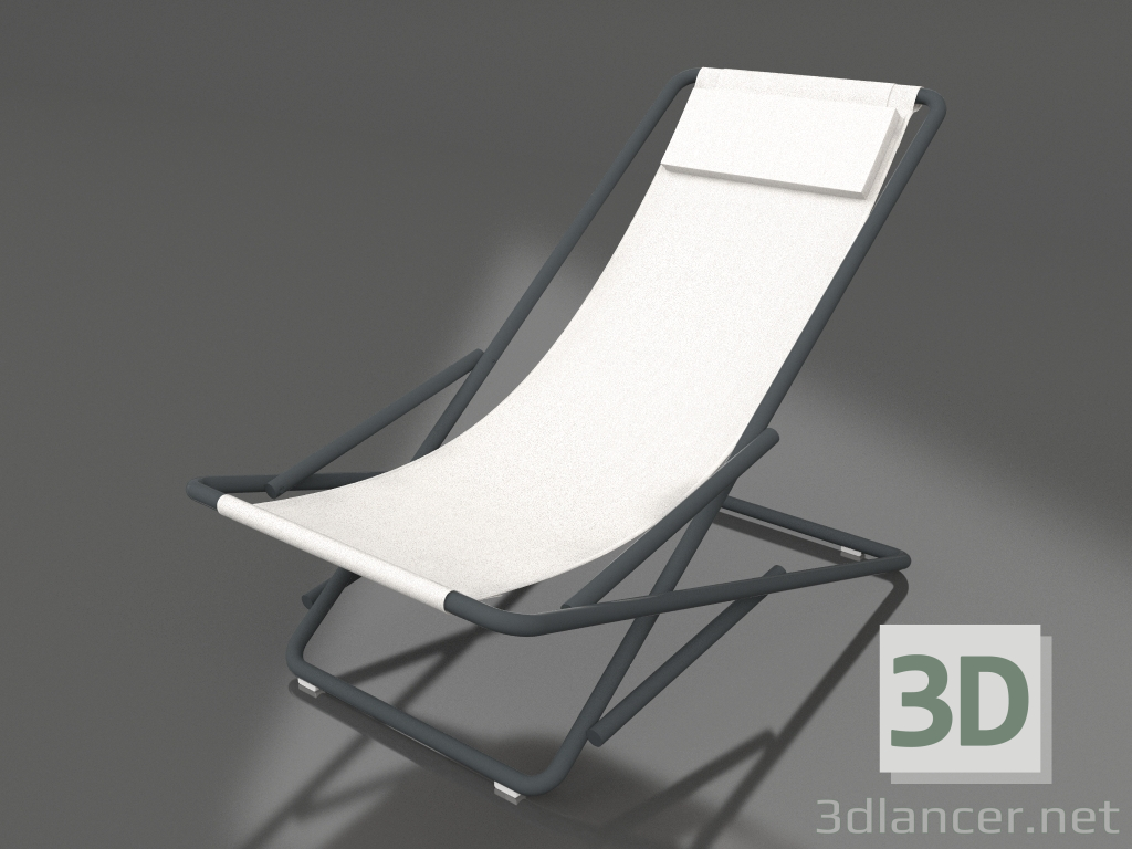 modello 3D Chaise longue sexy (Antracite) - anteprima