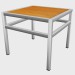 3d модель Столик приставной Wooden Top Side Table 78761 – превью
