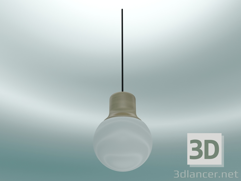 3D Modell Pendelleuchte Mass Light (NA5, Ø12,6 cm, H 18,3 cm, Messing) - Vorschau