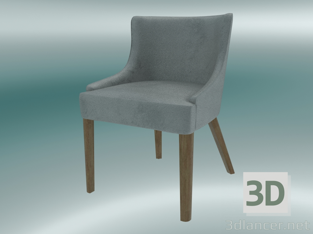 3d model Media silla Elias (gris) - vista previa