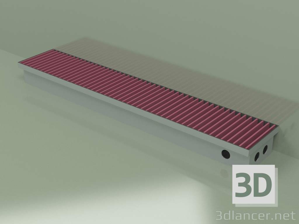 modello 3D Convettore canalizzabile - Aquilo FMK (180x1000x90, RAL 4002) - anteprima