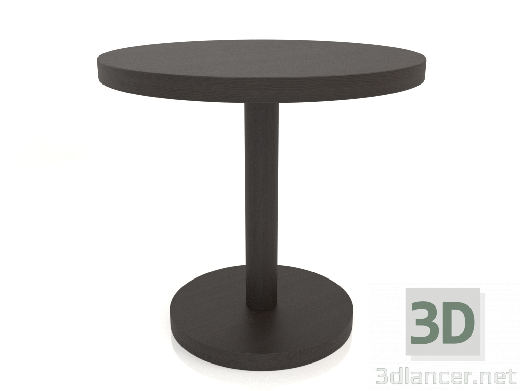 3D modeli Yemek masası DT 012 (D=800x750, ahşap kahve koyu) - önizleme