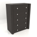 3d model Chest of drawers TM 022 (910x480x1140, wood brown dark) - preview