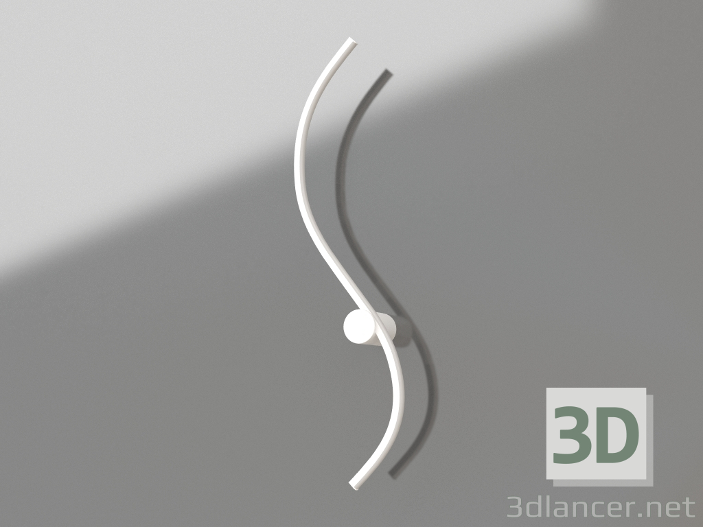 modello 3D Applique Letizia bianco (08429-80,01) - anteprima