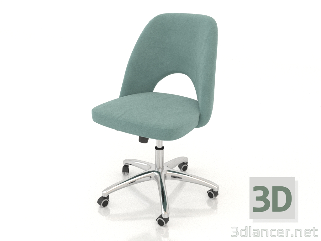 3d model Armchair Greta (turquoise) - preview