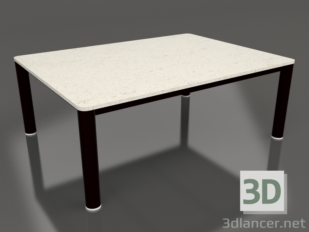 modello 3D Tavolino 70×94 (Nero, DEKTON Danae) - anteprima
