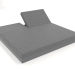 3D Modell Bett mit Rückenlehne 200 (Anthrazit) - Vorschau