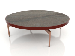 Round coffee table Ø120 (Wine red, DEKTON Radium)