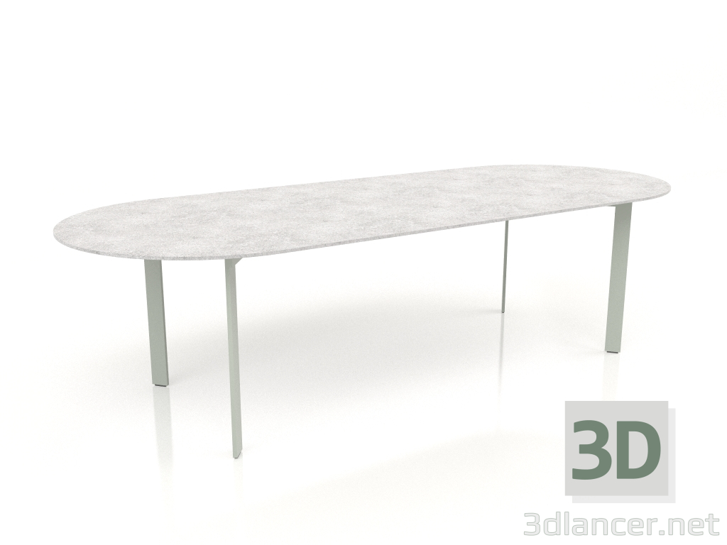 3d model Dining table (Cement gray) - preview