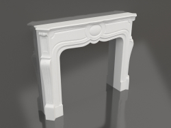 Set of gypsum decor for fireplace 013 (1450x1150x218)