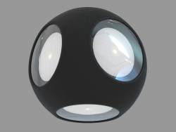 Настінний світлодіодний світильник (DL18442_14 Black R Dim)