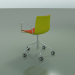 3D modeli Sandalye 0466 (5 tekerlekli, kolçaklı, ön kaplamalı, polipropilen PO00118) - önizleme