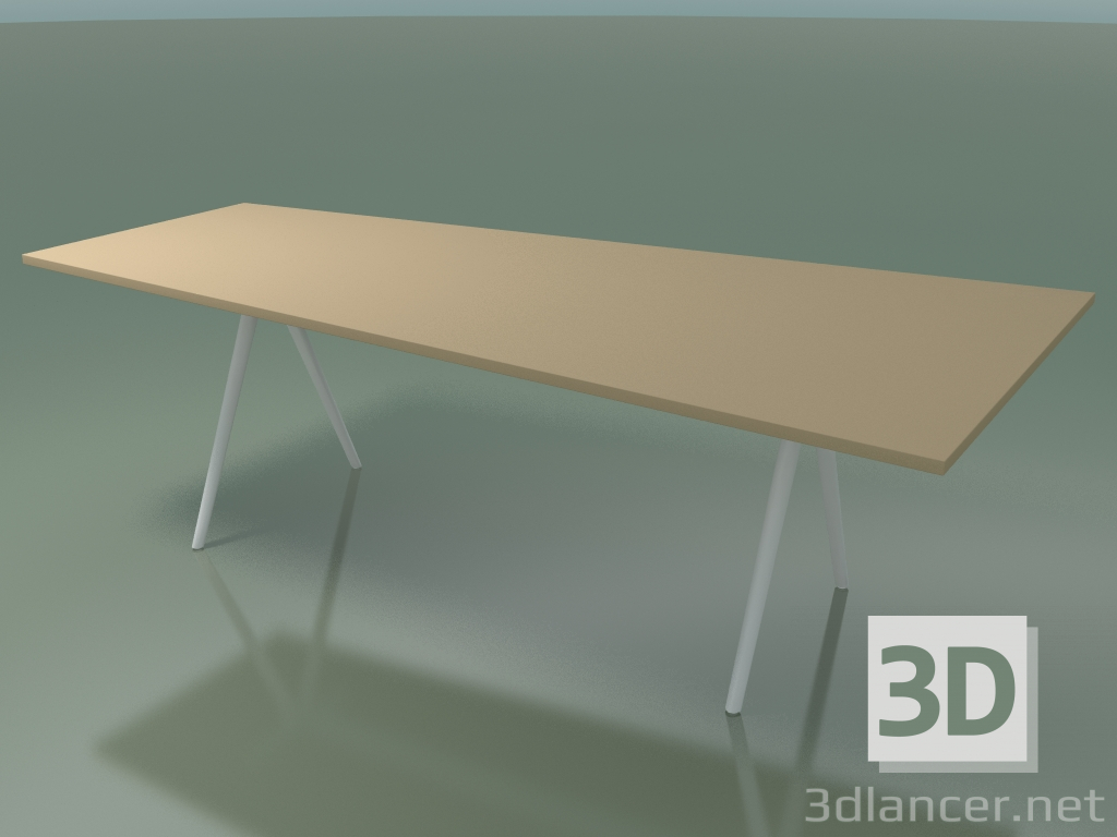 3d model Trapezoidal table 5412 (H 74 - 120-80x240 cm, laminate Fenix F03, V12) - preview