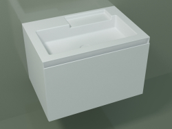 Waschbecken mit Schublade (L 72, P 50, H 48 cm)