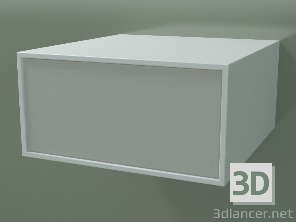 3d model Caja (8AUAAB01, Glacier White C01, HPL P02, L 48, P 50, H 24 cm) - vista previa