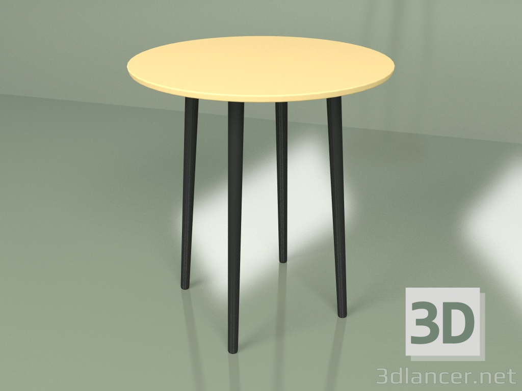 3d model Small dining table Sputnik 70 cm (yellow ocher) - preview