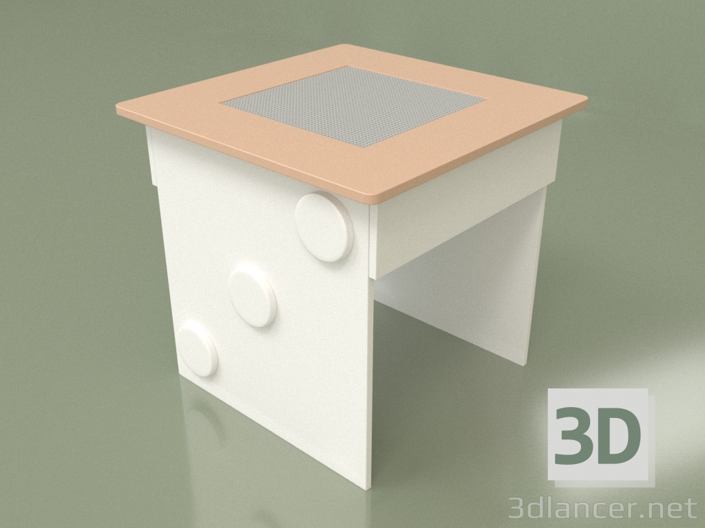 3D Modell Spieltisch mit Spielplatz (Ingwer) - Vorschau
