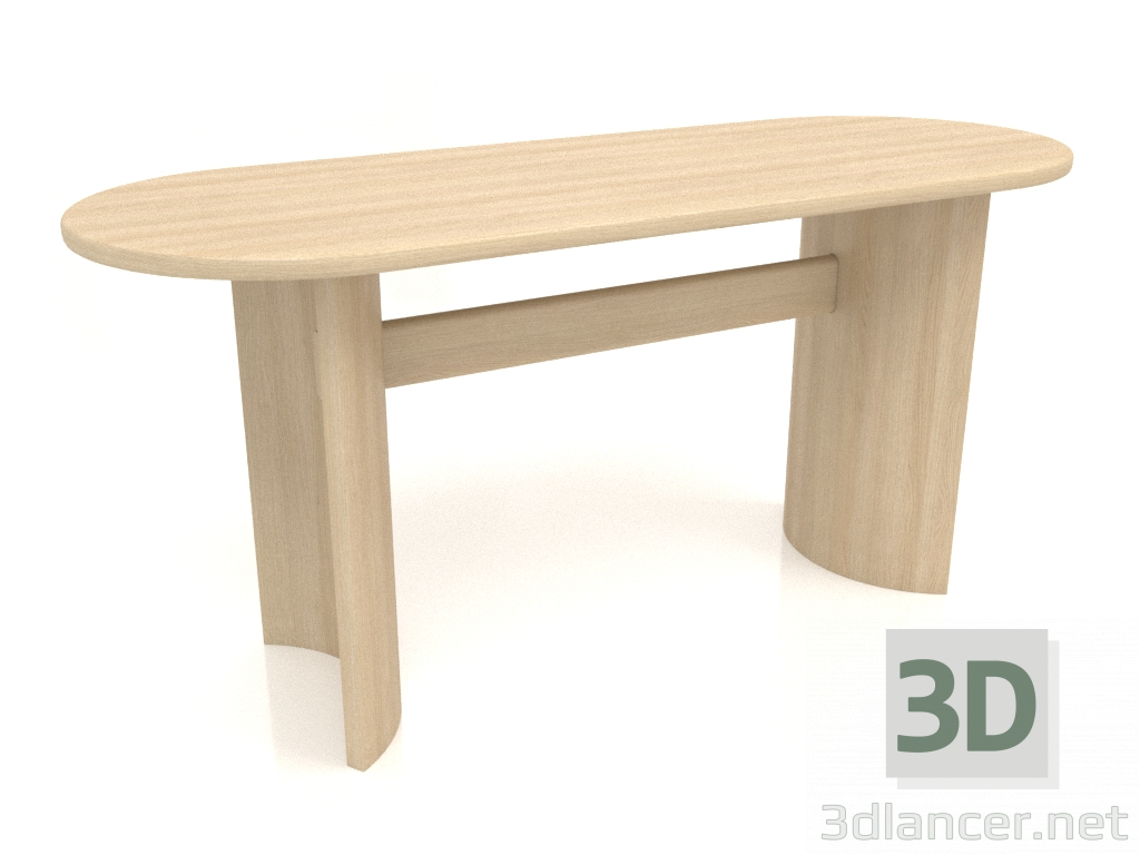 Modelo 3d Mesa de jantar DT 05 (1600x600x750, madeira branca) - preview