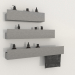 modèle 3D Étagères de salle de bain (gris) BOCA LINE - preview