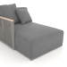 Modelo 3d Seção 2 do módulo do sofá à esquerda (cinza quartzo) - preview