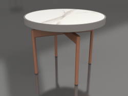 Tavolino rotondo Ø60 (Grigio quarzo, DEKTON Aura)