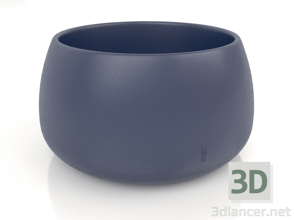 modello 3D Vaso per piante 3 (Blu notte) - anteprima