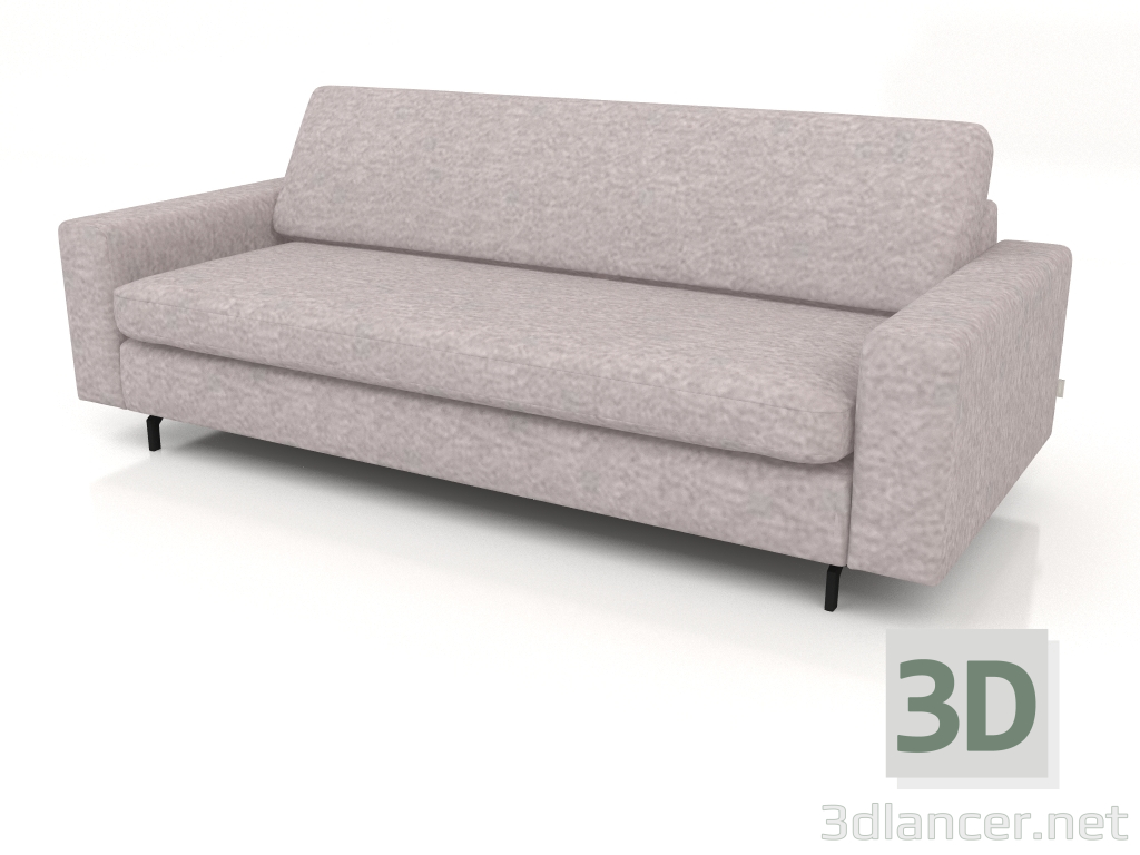 modello 3D Divano Jean 2,5 posti (grigio) - anteprima