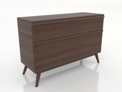 Çekmeceli dolap 4 1200 mm (koyu ceviz)